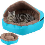 Przyjaciele Plusz Kétszemélyes Kutyaház és Macskaágy, Kivehető Tetejű, Csúszásgátló Kék (19374_N)