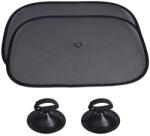 VERK GROUP Autós napellenző szett 2 darabos, fekete, szívókorongos rögzítéssel (01304)