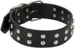 VERK GROUP Lapos szegecses öko bőr nyakörv kutyáknak - 60x3, 7 cm (19368)