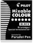 Pilot Töltőtoll patron, PILOT Parallel Pen , fekete (IC-P3-S6-B)
