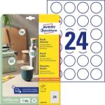 Avery-Zweckform Etikett, univerzális, 40 mm, kör, AVERY ZWECKFORM, 240 etikett/csomag (L3415-10) - papir25