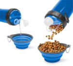 Yummie Összenyomható kutyatál kulaccsal - kék (60034C) - getitnow