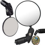 Verk Group 360 fokban állítható, domború fekete kerékpár visszapillantó tükör (14572)