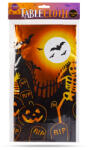 Family Halloween-i asztalterítő - alumínium hatású - 137 x 183 cm - sírköves (56542C)