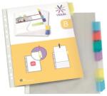 Viquel Genotherm, lefűzhető, jelölőfüles, A4, 90 mikron, víztiszta, 8 részes, VIQUEL (154216-04)