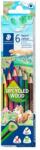 STAEDTLER Színes ceruza készlet, háromszögletű, STAEDTLER Noris Colour 187 , 6 különböző szín (187 C6)