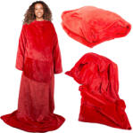 Verk Group Extra meleg, piros polár köntös ujjakkal 140x200 cm (24306_CZE)