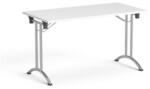 MAYAH Összecsukható tárgyalóasztal, behajtható fémlábakkal, 130x65 cm, MAYAH Freedom SV-93 , fehér (SV-93/ IBXA93F) - papir25