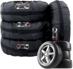 Verk Group Vízálló fekete autógumi tároló tokok 13-17 col méretig, 4 darabos készlet (10164)