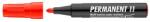 ICO Alkoholos marker, 1-3 mm, kúpos, ICO Permanent 11 , piros (9580007004)