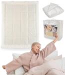 GordonToys Beatris gyapjú ágytakaró, 140 x 200 cm, légáteresztő, természetes, kényelmes (KOŁDRA BEATRIS 140 X 200)