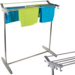 VERK GROUP Kis Méretű Szürke Balkoni Ruhaszárító 3 Méterrel és 8 Erős Horggal (27010) Ruhaszárító