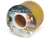 Garden of Eden Öntapadós ajtó- ablakszigetelő "D" profil - 50 m - Fekete 10 mm (11599BK-10-50)