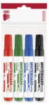 ICO Tábla- és flipchart marker készlet, 1-4 mm, vágott, ICO Plan 12 XXL , 4 különböző szín (9580083004)