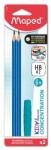 Maped Írástanuló grafitceruza, HB, háromszögletű, szilikon vég, MAPED Kidy Learn Concentration (854400) - papir25