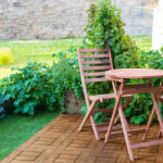 Garden of Eden WPC padlóburkolat - 6 léces - 30 x 30 cm - világosbarna, famintás - 11 db / csomag (11545A)