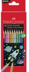 Faber-Castell Színes ceruza készlet, hatszögletű, FABER-CASTELL, 10 különböző metál szín (201583) - papir25