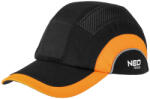 NEO Munkavédelmi baseball sapka, merevítettl, fekete és narancssárga, CE (97-592)