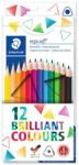 STAEDTLER Színes ceruza készlet, háromszögletű, STAEDTLER Ergo Soft 157 , 12 különböző szín (157 C12)