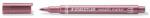 STAEDTLER Dekormarker, 1-2 mm, kúpos, STAEDTLER 8323 , metálpiros (8323-232)