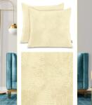 GordonToys Modern Bársony Dekoratív Párnahuzat Készlet, Hímzett Leveles Mintával (POSZEWKA PALSHA 45 X 45 CM)