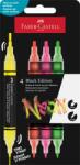 Faber-Castell Dekormarker készlet, 1, 0/3, 0 mm, kétvégű, akril, FABER-CASTELL Shake&Paint , 4 különböző neon szín (285505) - papir25