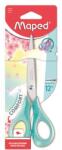 Maped Olló, iskolai, 16 cm, rugalmas nyél, MAPED Sensoft 3D , vegyes pasztell színek (486214)