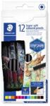 STAEDTLER Színes ceruza készlet, hatszögletű, STAEDTLER 149 C, 12 különböző szín (149C C12) - papir25
