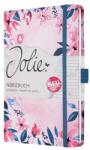 Sigel Jegyzetfüzet, exkluzív, 135x203 mm, vonalas, 87 lap, keményfedeles, SIGEL Jolie , Loose Florals Olive (JN337)