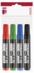 ICO Alkoholos marker készlet, 1-3 mm, kúpos, ICO Permanent 11 XXL , 4 különböző szín (9580066004)