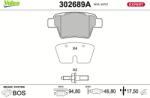 VALEO Set placute frana VALEO 302689A (302689A)