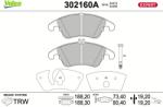 VALEO Set placute frana VALEO 302160A (302160A)