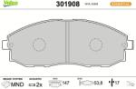 VALEO Set placute frana VALEO 301908 (301908)