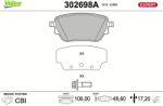 VALEO Set placute frana VALEO 302698A (302698A)