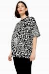 Topshop leopárdmintás kismama blúz fekete-fehér 42/44