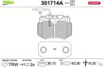 VALEO Set placute frana VALEO 301714A (301714A)