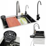 Grande Egymedencés mosogató Grande Multifunkciós acél szürke (ZLEWOZMYWAK JEDNOKOMOROWY ZLEW)