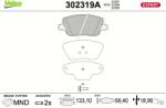 VALEO Set placute frana VALEO 302319A (302319A)
