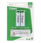 Tcbest Akkumulátor R6 (Aa) 950 Mah C típusú aljzattal Usb kábel (6954457881801)