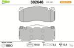 VALEO Set placute frana VALEO 302646 (302646)