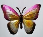  Fém pillangó fali dekoráció Butterfly 30 cm különböző színek Lila (0909)