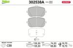 VALEO Set placute frana VALEO 302538A (302538A)