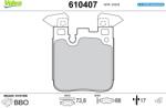VALEO Set placute frana VALEO 610407 (610407)