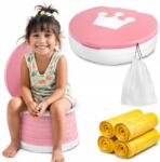 Heckermann Összecsukható Utazó Bili Gyerekeknek, Hordozható Wc (Heckermann Sedes Różowy)