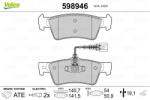 VALEO Set placute frana VALEO 598946 (598946)