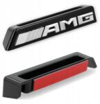 Mercedes-Benz Öntapadós bélyegző Mercedes Amg 8, 5x2, 5x1, 5 cm Fekete-ezüst