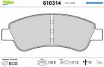 VALEO Set placute frana VALEO 610314 (610314)