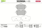 VALEO Set placute frana VALEO 302908A (302908A)