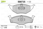 VALEO Set placute frana VALEO 598735 (598735)
