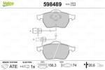 VALEO Set placute frana VALEO 598489 (598489)